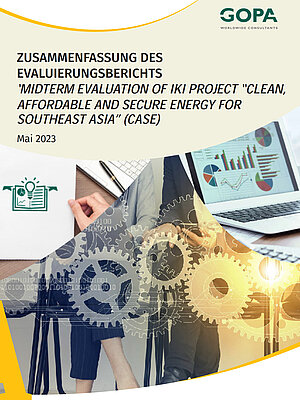 Cover Publikation 'MIDTERM EVALUATION OF IKI PROJECT CASE' Deutscht