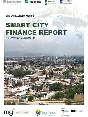 Cover "Smart City Finance Report. Full Version and Results. City Lab Saltillo, México"t