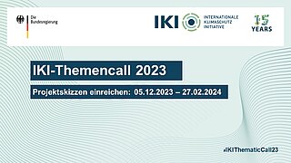 IKI-Themencall 2023. Projektskizzen einreichen: 05.12.2023-27.02.2023