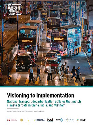 Cover Bericht Nationale Maßnahmen zur Dekarbonisierung des Verkehrst