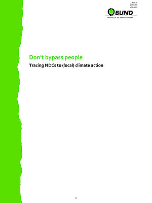 Cover Don't bypass people. Tracing NDCs to (local) climate actiont