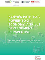 Cover Publikation "International PtX Hub: Skilly Development Kenya" 