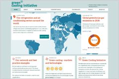 Website der Green Cooling Initiative