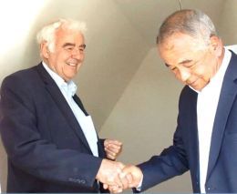 Two men shaking hands