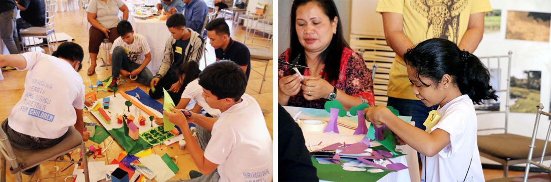 Climate Change Art Workshop in Tacloban City, Philippines; photo: © Catherine Sarah Young